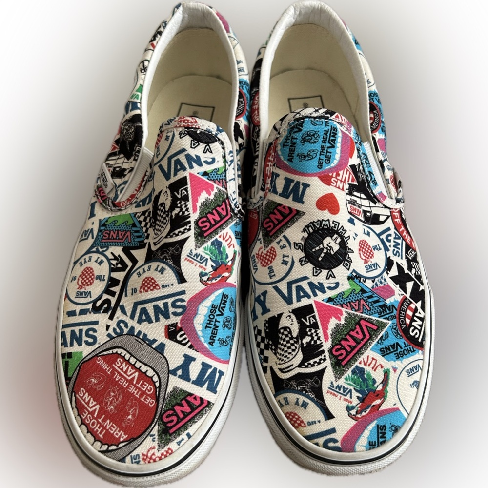 Vans Colorful Graphic Slip-On Loafers
